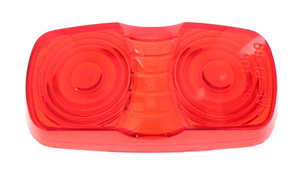 2" x 4" Double Bubble Snap-Lock Replacement Lens Red - 9007R